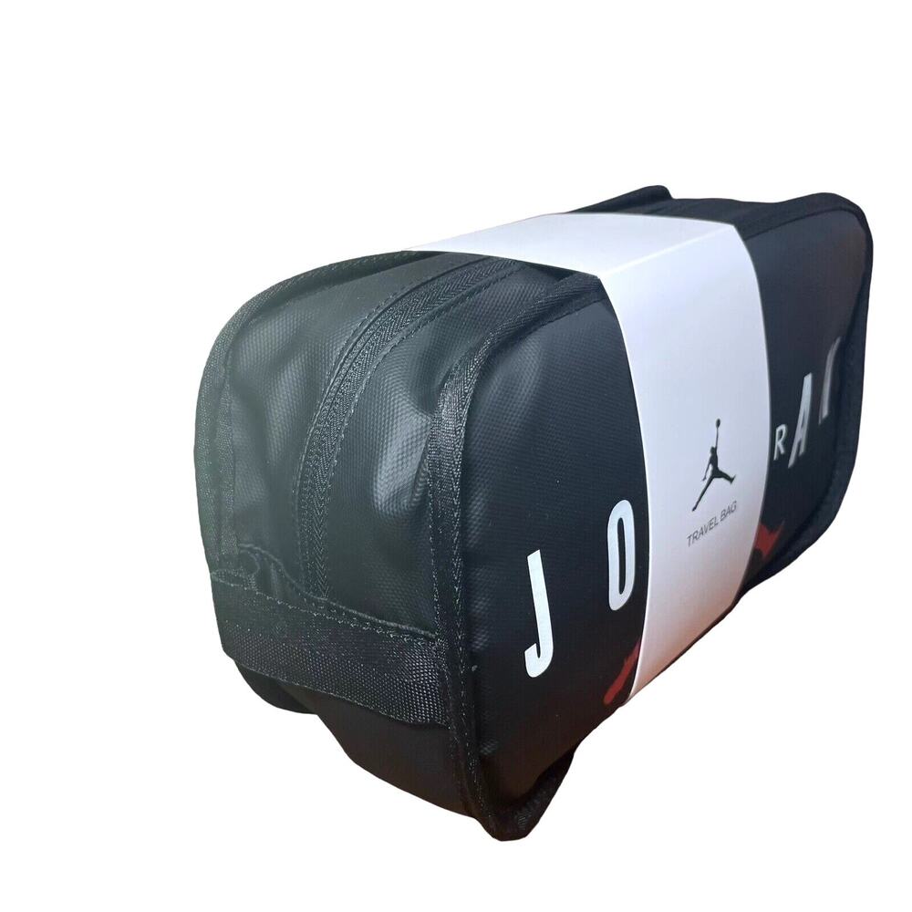 Jordan Travel Dopp Kit Toiletry Bag Black Red Jumpman Logo NWT 9A0473 - Picture 15 of 16